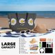 thumbnail image 5 of Fotbe Keep Life Simple Daisy Flower Bolsa de Viaje para Playa - Resistente al Agua, Bolsa Tote de Gran Capacidad y Ligera con 7 Bolsillos para Mujeres y Hombres, 5 of 7