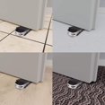 thumbnail image 3 of Tope para puerta con tirador en aspecto de acero inoxidable, juego de 2 topes para puerta de suelo Tope para puerta, fácil de usar gracias al tirador, 3 of 5