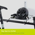 thumbnail image 2 of Delta Cycle & Home Single Bike Wall Mount, Foldable Wall Bike Rack Hanger with Storage Shelf Holds Up to 50 lbs, Horizontal Garage Bike Rack Wall Moun, 2 of 5