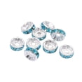 thumbnail image 1 of SPRING Versatile and Eye Catching 8mm Rhinestone Crystal Spacer Beads Pack of 50 Blue, 1 of 9