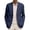 Navy, variant on Breezora Tailored Men's Long Sleeve Notch Collar Casual Blazer with Pocket Detail for Office and Business Events XXXL Size Black
