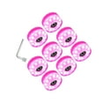 thumbnail image 1 of tamizeot 8 Pcs Roues Lumineuses pour Patins à Roulettes Pièces Intérieures Roulements de Planche à Roulettes lled Bleu Rose Diamètre 58mm, 1 of 4
