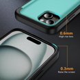 thumbnail image 2 of KOMI pour iPhone 15 Pro Max Étui avec Porte-Cartes Noir, étui à Rabat 2 en 1 Résistance Antichoc Protection Robuste iPhone 15 Pro Max Étui de Téléphone Robuste avec Support Vert, 2 of 5
