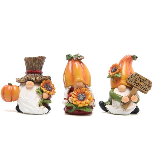 Hodao 3pcs Fall Thanksgiving Pumpkin Gnomes Decorations Handmade Swedish Tomte Gnomes Elf for Fall Thanksgiving Decor Gift - Fall Thanksgiving Party Home Gnomes Decor - Thanksgiving Autumn Gift
