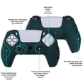 thumbnail image 3 of PlayVital Guardian Edition Racing Green Ergonomic Soft Anti-Slip Controller Silicone Case Cover for PS5, Rubber Protector Skins with Black Joystick Caps for PS5 Controller, 3 of 9