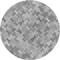 thumbnail image 1 of Ahgly Company Machine Washable Indoor Round Transitional Gray Area Rugs, 7' Round, 1 of 7