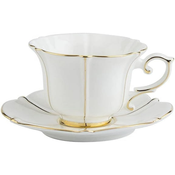 Tea Set Black Tea Cup Ceramic Coffee Cup Bone China Coffee Plate and Cup Set