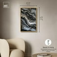 thumbnail image 5 of Ethereal Bloom 4 Canvas Black Paint Abstract by Art Remedy, Gold Frame, 20" x 30", 5 of 7
