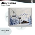 thumbnail image 4 of Stupell Industries Rustic Lodge Winter Ski Lift Cabin Gray Framed Giclee Art, 14 x 11, by Arlington Prints, 4 of 8