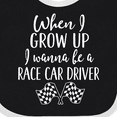 thumbnail image 4 of Inktastic Future Race Car Driver Childs Boys Baby Bib, 4 of 4