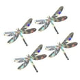 thumbnail image 1 of veasfak 4pcs 3D Decorative Window Film, Clear Glass Rainbow Effect Door Window Static Dragonfly, 1 of 9