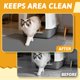 thumbnail image 3 of Tapete para arena de gato Pieviev impermeable 91 x 76 cm gris, 3 of 7
