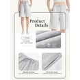 thumbnail image 4 of TEMOFON Women's Athletic Shorts Sweat Shorts for Women Drawstring Elastic Shorts with Pockets Casual Loose Shorts, 4 of 8