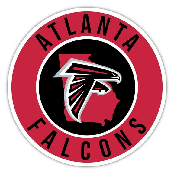 Atlanta Falcons 12" State Circle Sign