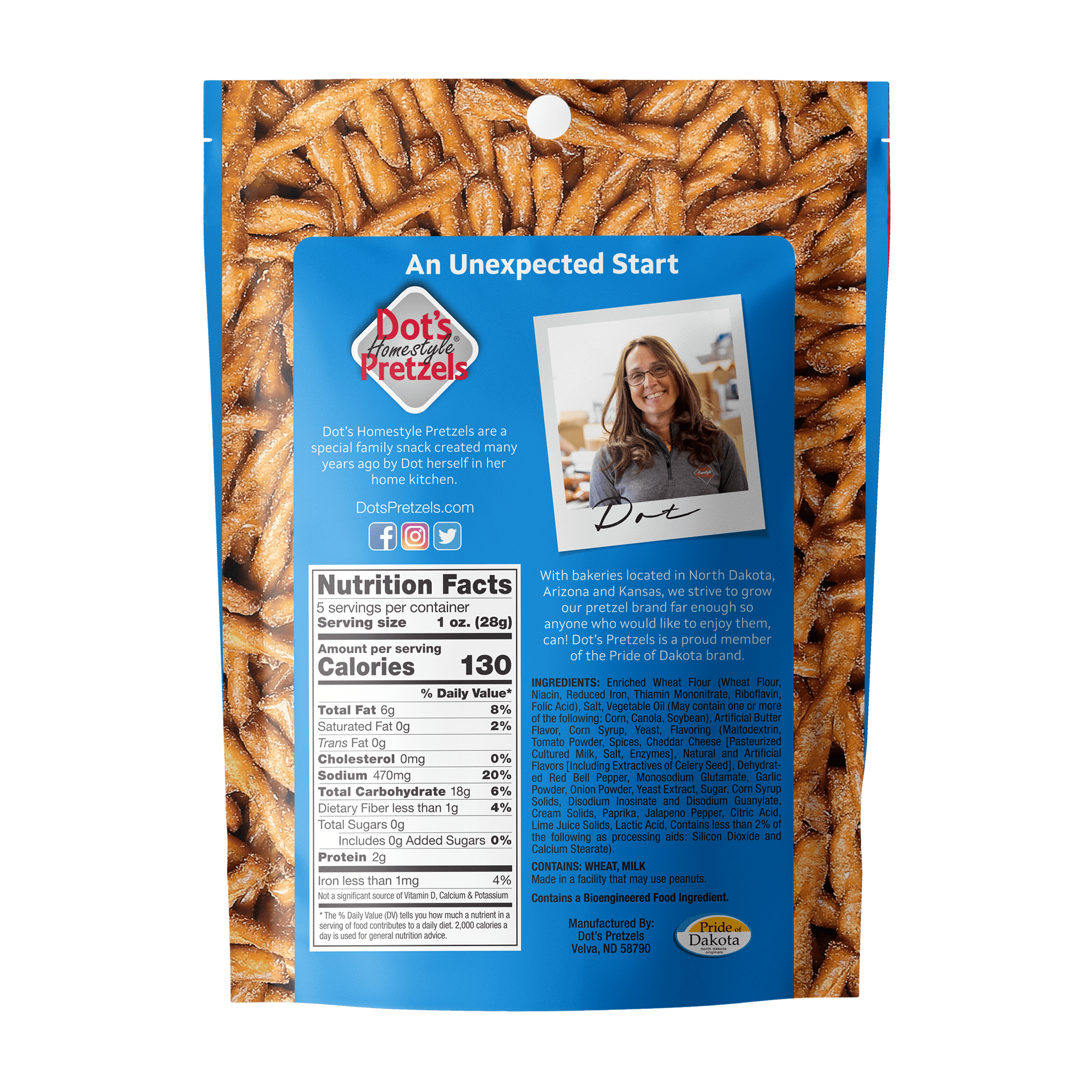 Dot's Homestyle Pretzels Southwest Seasoned Pretzel Twists, 5 oz