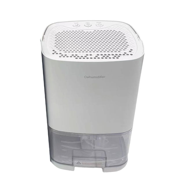 Deshumidificador con apagado automático y enchufe estadounidense, práctico y portátil, para secar ropa, silencioso, 1000 ml, para sala de estar, Blanco