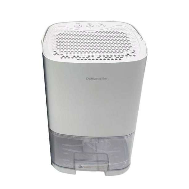 Deshumidificador con apagado automático, enchufe estadounidense, para secar ropa, pequeño, portátil, silencioso, 1000 ml, para armarios, sótanos, Blanco