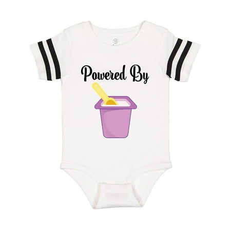 

Inktastic Powered By Yogurt Gift Baby Girl Bodysuit