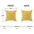 thumbnail image 4 of Outdoor Pillow Covers 18x18 Set of 2, Bee Kind Decorative Summer Throw Pillow Covers Linen Yellow Farmhouse Cushion Pillow Covers for Sofa Couch Outdoor Decor, 4 of 6