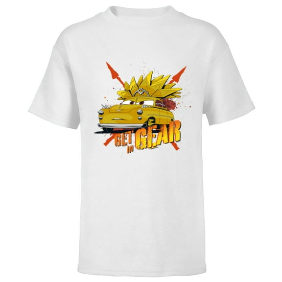 Disney PIXAR Cars on the Road Chieftess Get in Gear - Short Sleeve T-Shirt for Kids - Customized-White