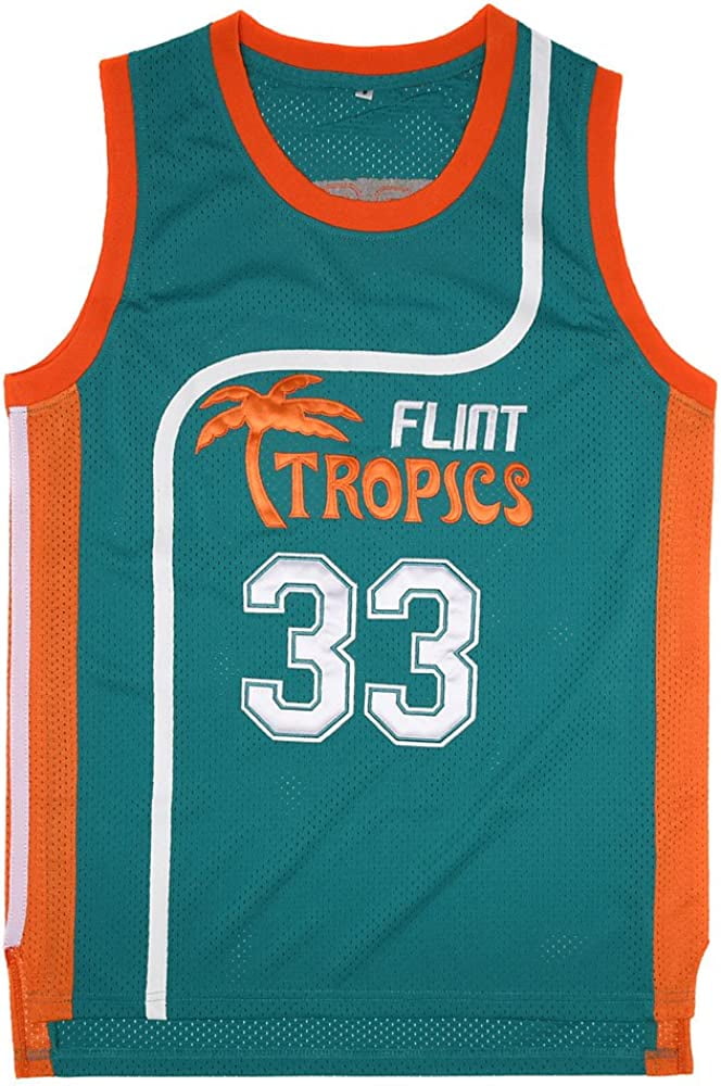 Mens Basketball Jersey Jackie Moon #33 Flint Tropics Jersey Stitched S-XXXL