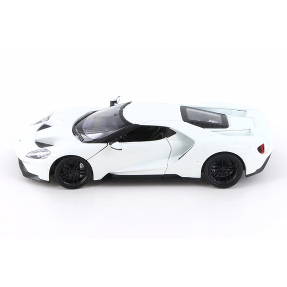 2017 Ford GT, White - Welly 24082/4D - 1/24 Scale Diecast Model Toy Car
