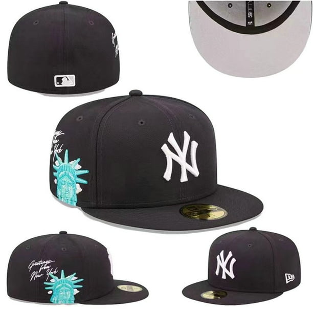 2023mlb nueva gorra de béisbol Los Angeles Dodgers letras de varios equipos a juego de colores Hip Hop sombrero completamente cerrado gorra de ala plana Universal