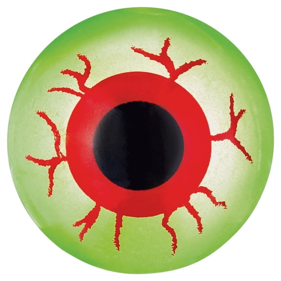Squishy Eyeball Favors - 1.75" (Pack of 6) - Creepy & Fun Green, Black, & Red Non-Toxic Party Accessories - Perfect for Halloween & Gag Gifts