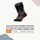 thumbnail image 2 of Calcetines de esquí para niños, paquete de 2 pares de calcetines de snowboard para niños y niñas pequeños, diseño sobre la pantorrilla con puño antideslizante, 2 of 6