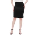 thumbnail image 2 of YHAJDS A Line Pleated Skirt Solid Color High Waist Bodycon Elegant Summer Skirt For Women, 2 of 5