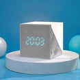 thumbnail image 4 of Reloj Despertador De Cubo Reloj De Escritorio Digital Multifuncional Reloj Despertador Recargable Carga Usb Luz Nocturna Reloj Despertador Alarmas Diarias Lindas Para La Cabecera Inevent HA027978-02, 4 of 6