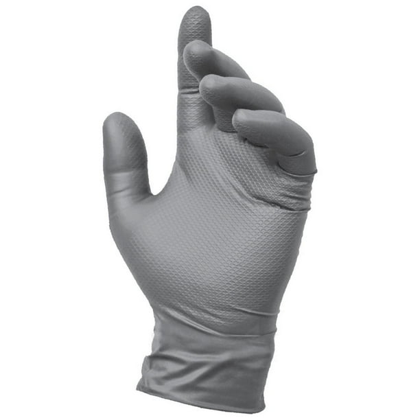 Grease Monkey 2753714WM Nitrile Disposable Gloves, Heavy Duty, 6mil
