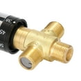thumbnail image 2 of Mélangeur thermostatique réglable de salle de bains mélangeur d'eau en laiton vanne de contrôle de température de mélange d'eau chaude/froide pour l'eau domestique, 2 of 6