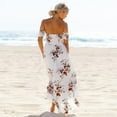 thumbnail image 5 of Resort Maxi Floral Open Front Off Shoulder Design, 5 of 6