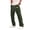 Army Green, variant on GrmtClth Mens Pants Comfort‑style Side White Double Stripe With Label Drawstring Elastic Waist Trousers Daily Street Wear Navy L