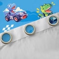thumbnail image 4 of Homewish Dino Rhombus Race Car 42x63 2-Pack Boys Kids Breathable Extreme Sport Blackout Curtain Set, 4 of 6