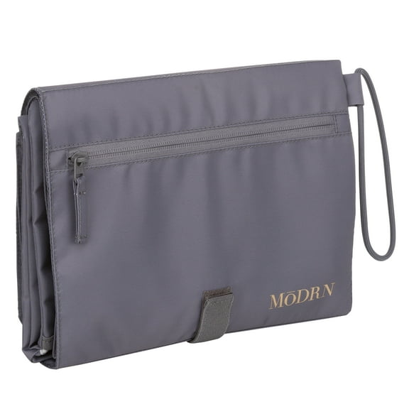MoDRN Lulu Changing Mat Clutch, Foldable, Gray, Tote Diaper Bags, Unisex Child, Stroller Bag