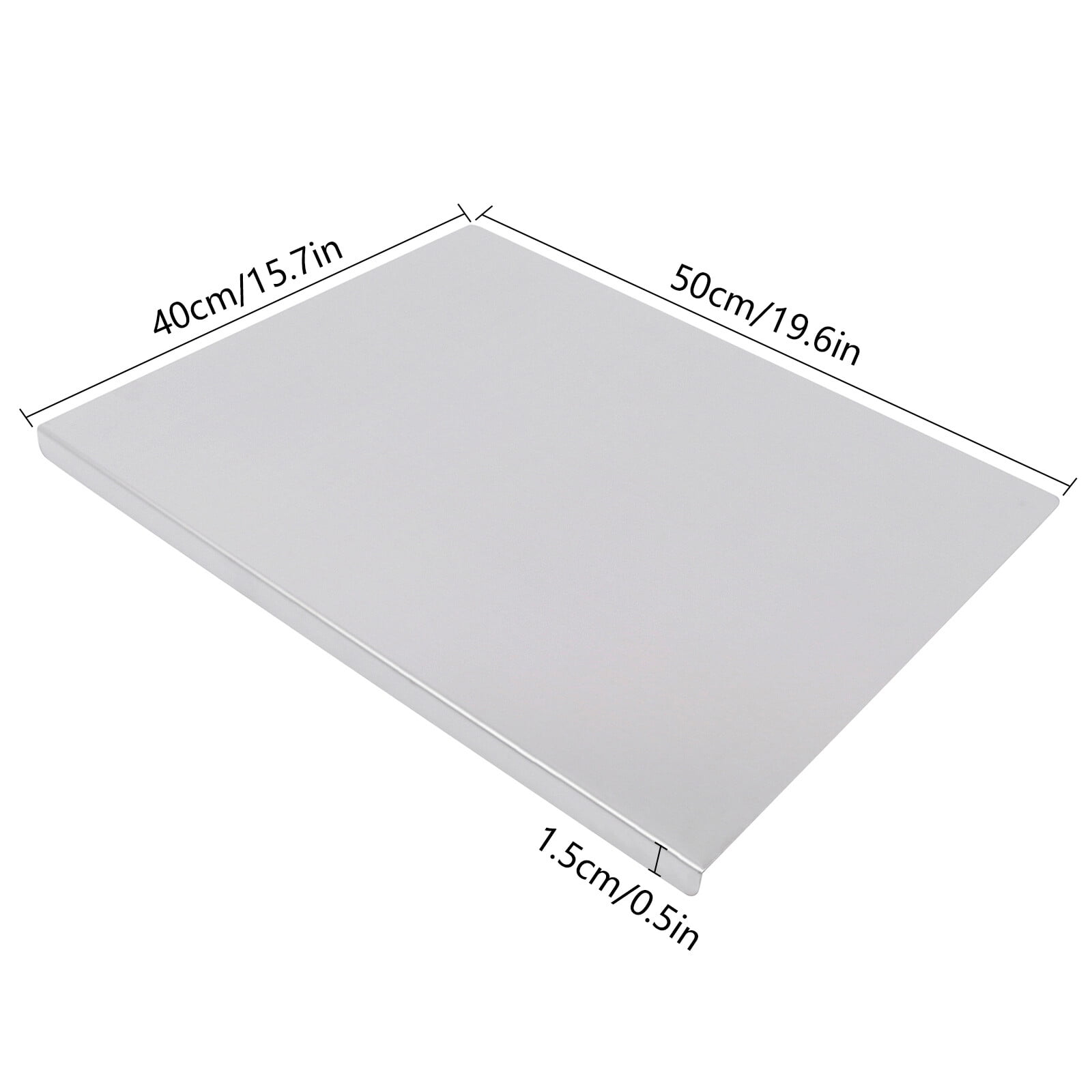 DUYIWAA Cutting Board Kitchen Stainless Steel Chopping Board Counter Top Protector Vegetables Cutting Board