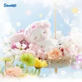 thumbnail image 5 of Muñeco de peluche con colgante de la serie Spring Sleep Flower Basket de Sanrio, muñeco de peluche con periférico de anime Kuromi Cinnamoroll, 5 of 5