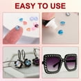 thumbnail image 4 of Uxcell 50 Pcs Pointed Back Rhinestones, 6mm Round Faceted Crystal Rivoli Rhinestone, Glass Cabochon Cubic Zirconia Stone Gemstone for Nails Arts Clothes DIY Decoration, Light Blue, 4 of 6