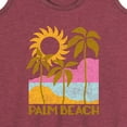 thumbnail image 3 of Instant Message - Palm Beach Deco - Women's Racerback Tank Top, 3 of 6