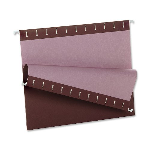 Pendaflex Essentials Colored Hanging Folders 1/5 Tab Letter Burgundy 25/Box 81613