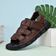 thumbnail image 4 of Sandalias de playa con punta abierta, livianas y elegantes para hombres - Sandalias de playa antideslizantes con suela suave con cierre de gancho y bucle, 4 of 4