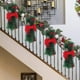 thumbnail image 3 of Decoración de escaleras preiluminada inalámbrica Luces Decoraciones navideñas Corona de decoración navideña Corona navideña, 3 of 3