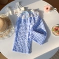 thumbnail image 5 of Gubotare Toddler Summer Pants Toddler Girls Boys Cotton Linen Pants Kid Toddler Summer Elastic Waist Wide Leg Striped Casual Pants 12 18 Months (Light Blue,12-18 Months), 5 of 8