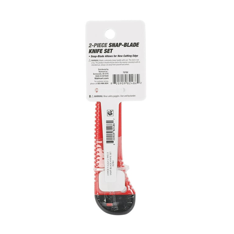 【交渉可】ハイパーナイフ Hyper Knife Hyper Tough 2-Piece 9mm and 18mm Snap-Blade Knife Set - Walmart.com