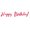 Red, variant on Beistle - Foil Happy Birthday! Streamer - 9" x 5' - Pack of 12