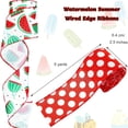 thumbnail image 4 of 5 Yards Red White and Blue Ribbon Patriotic Star and Striped Wired Ribbon Royal Blue USA Ribbon DIY Crafts for 4th of July, Independence Day, Memorial Day (2.5 Inch), 4 of 4