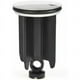 thumbnail image 1 of Tapón de desagüe para lavabo de 40 mm de diámetro, altura ajustable, universal, de aleación de aluminio, color negro., 1 of 5