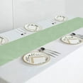 thumbnail image 5 of BalsaCircle 12" x 108" Polyester Table Top Runner Sage Green, 5 of 8